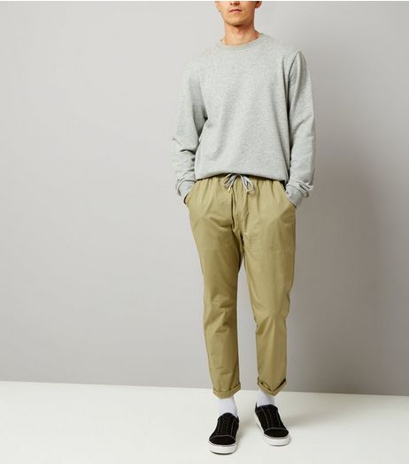 Khaki Woven Joggers | New Look