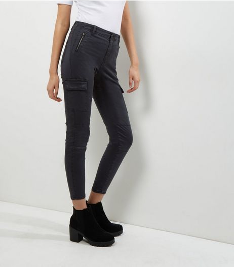 Grey Cargo Utility Trousers | New Look