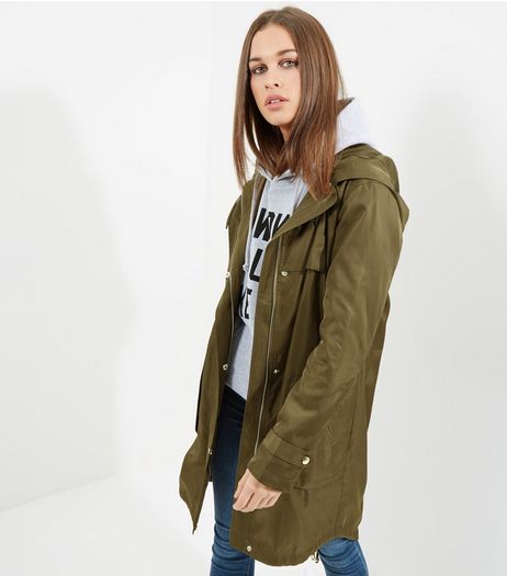 Tall Khaki Lightweight Parka | New Look