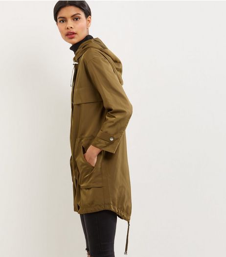 Petite Khaki Hooded Parka | New Look