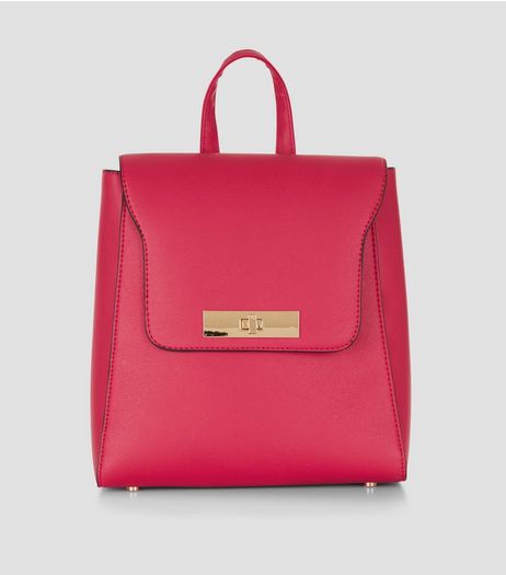 Bright Pink Mini Backpack | New Look