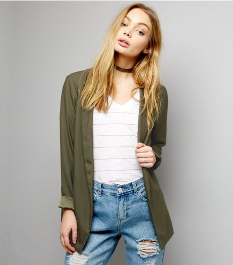 Khaki Soft Blazer | New Look
