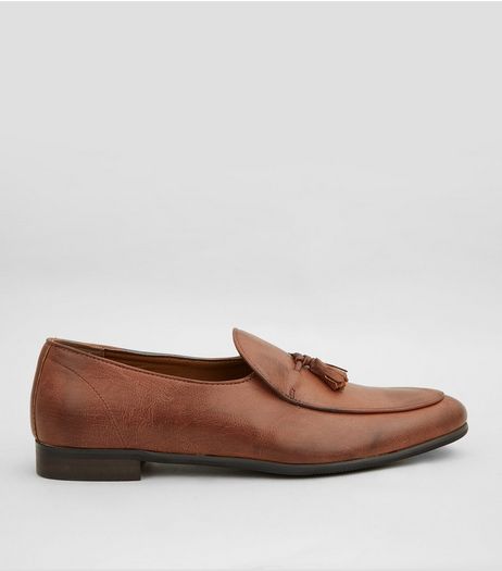 Tan Tassel Front Loafers | New Look