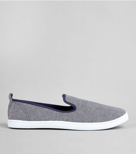 Light Blue Canvas Plimsolls | New Look