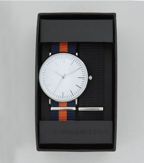 Orange Interchangable Strap Watch | New Look