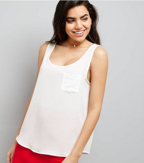 JDY White Sleeveless Top | New Look