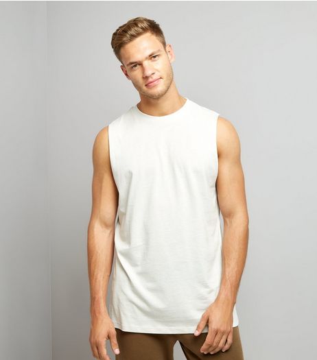 Pale Grey Dropped Armhole Vest | New Look