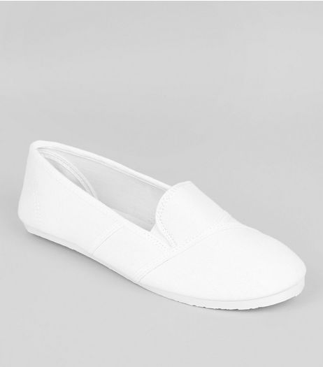 White Slip On Shoes | New Look