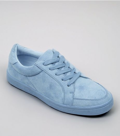 Teens Blue Suedette Trainers | New Look