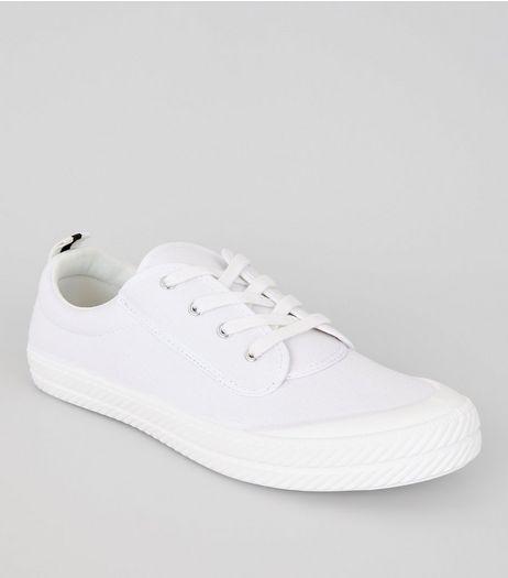 White Textured Trainers | New Look