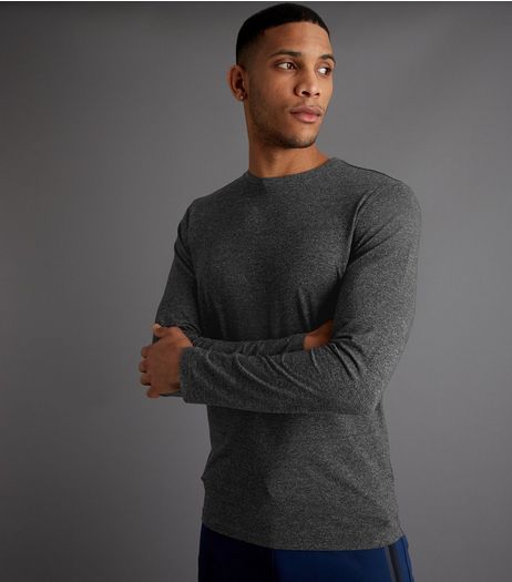 Grey Long Sleeve Crew Neck Top | New Look