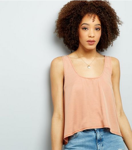 Noisy May Orange Cropped Sleeveless Top | New Look
