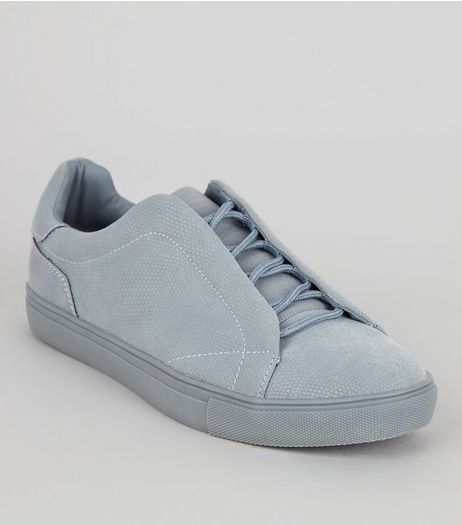 Blue Lace Up Trainers | New Look