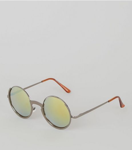 Silver Round Sunglasses | New Look