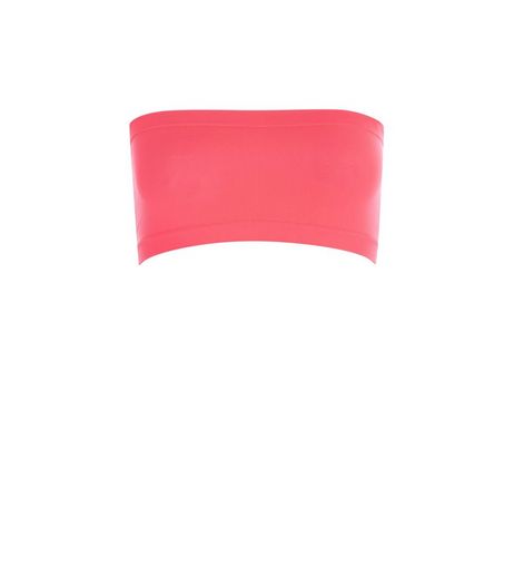 Teens Bright Pink Bandeau Top | New Look