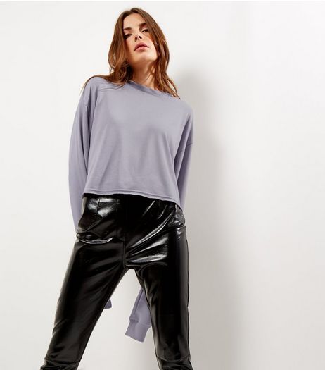 Grey Extra Long Sleeve Sweater | New Look