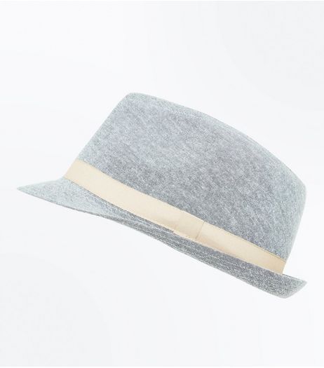 Grey Contrast Trim Trilby | New Look
