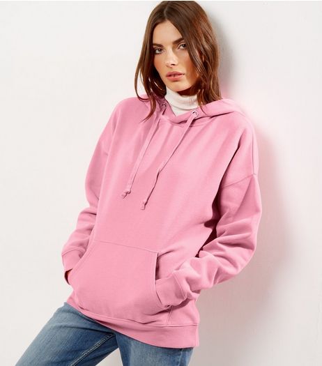 Bright Pink Oversized Hoodie | New Look
