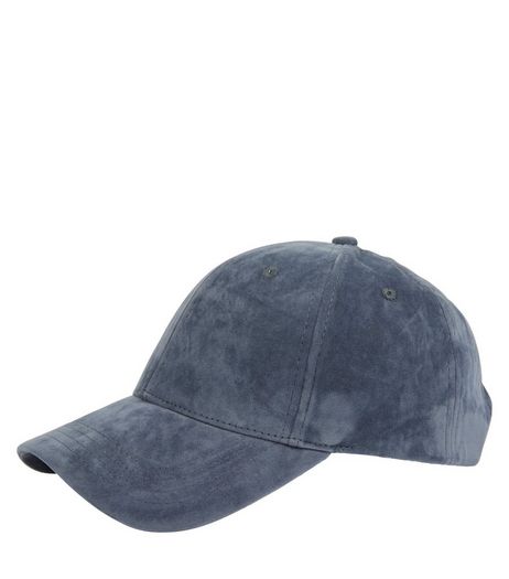 Light Blue Suedette Cap | New Look