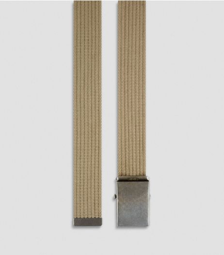 Stone Webbing Textured Belt | New Look