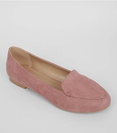 Pink Suedette Tab Slippers | New Look