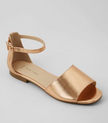new look flat sandals wide fit
