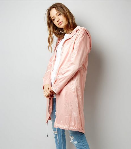 Pink Metallic Lightweight Parka | New Look