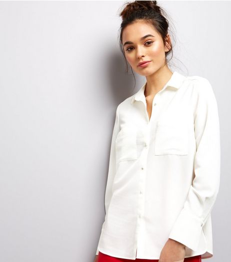 White Long Sleeve Shirt | New Look