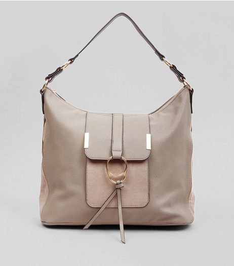 Grey Ring Front Tote Bag | New Look
