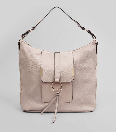 Nude Ring Front Tote Bag | New Look