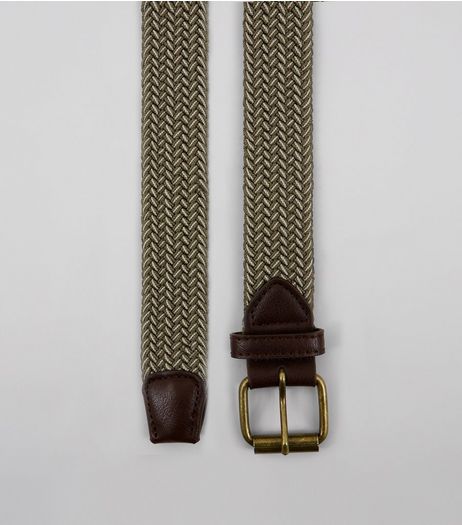 Khaki Elasticated Belt | New Look