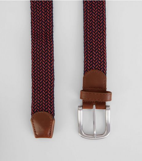Red Elasticated Belt | New Look