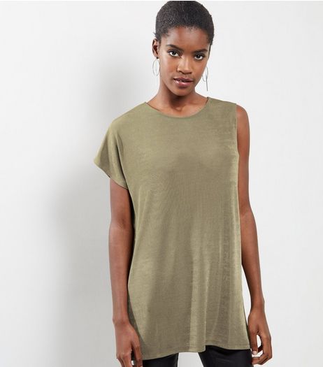 Khaki Single Sleeve Top | New Look