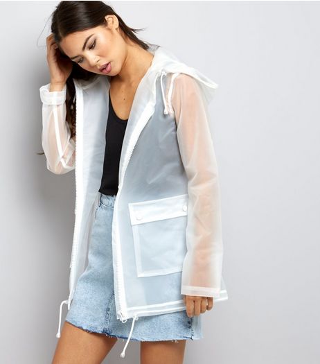White Hooded Anorak | New Look