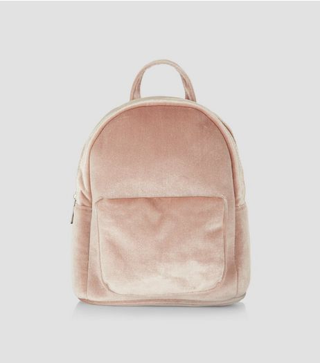 Pink Velvet Mini Backpack | New Look