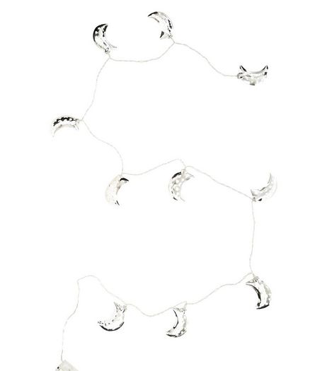 Silver Crescent Moon Fairy Lights | New Look