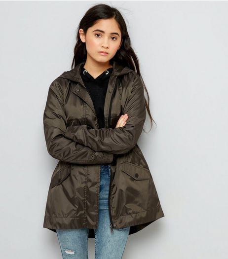 Teens Khaki Lightweight Parka | New Look
