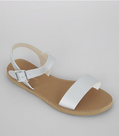 Silver Metallic Sandals | New Look