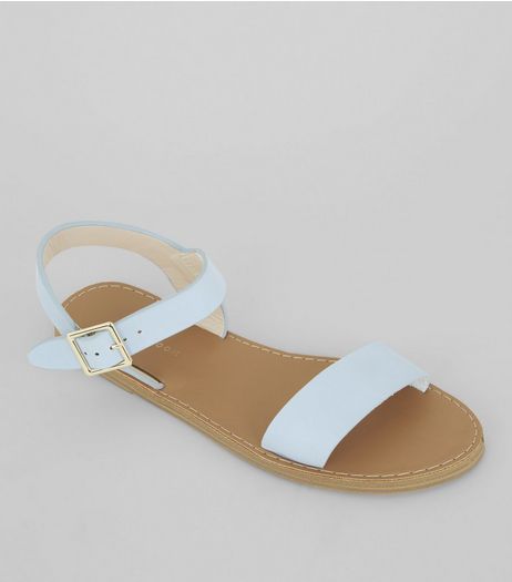 Pale Blue Sandals | New Look