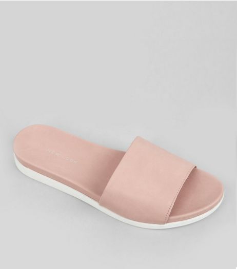 Pink Sports Mules | New Look
