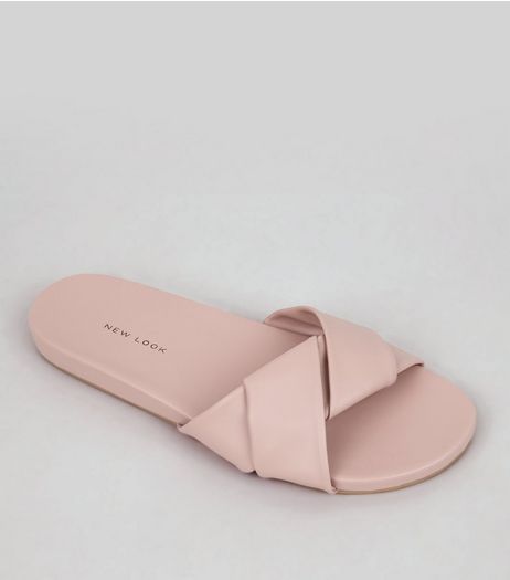 Pink Twist Strap Mules | New Look