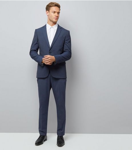 Navy Suit Trousers | New Look
