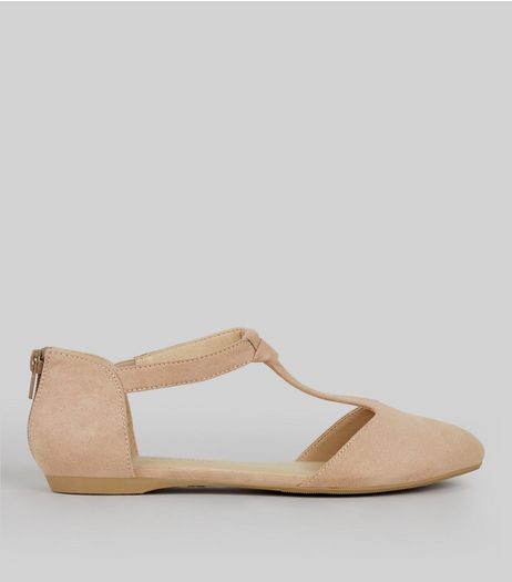 Teens Pink Suedette Knot Front Pumps | New Look