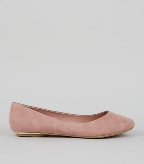 Pink Suedette Metal Trim Pumps | New Look