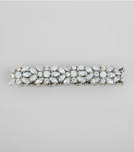 Crystal Floral Stretch Bracelet | New Look