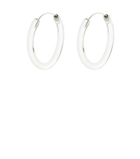 Clear Acrylic Hoop Earrings | New Look
