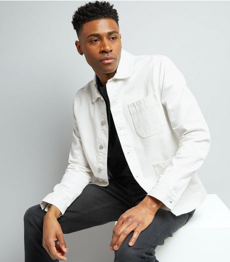 White Denim Worker Jacket | New Look