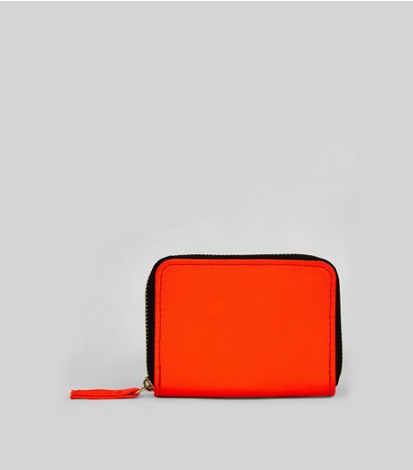 Neon Orange Cardholder | New Look