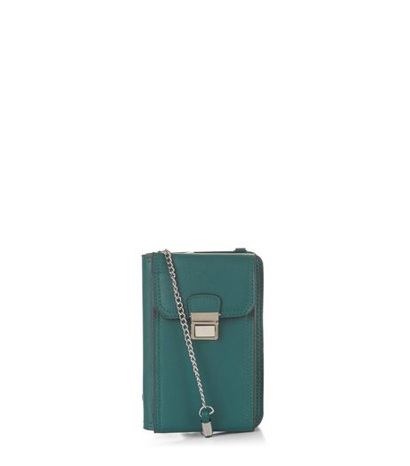 Green Leather Look Camera Bag | New Look