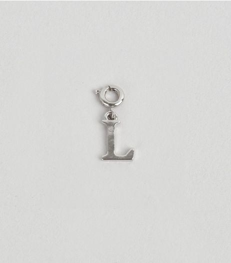 Silver L Initial Charm | New Look